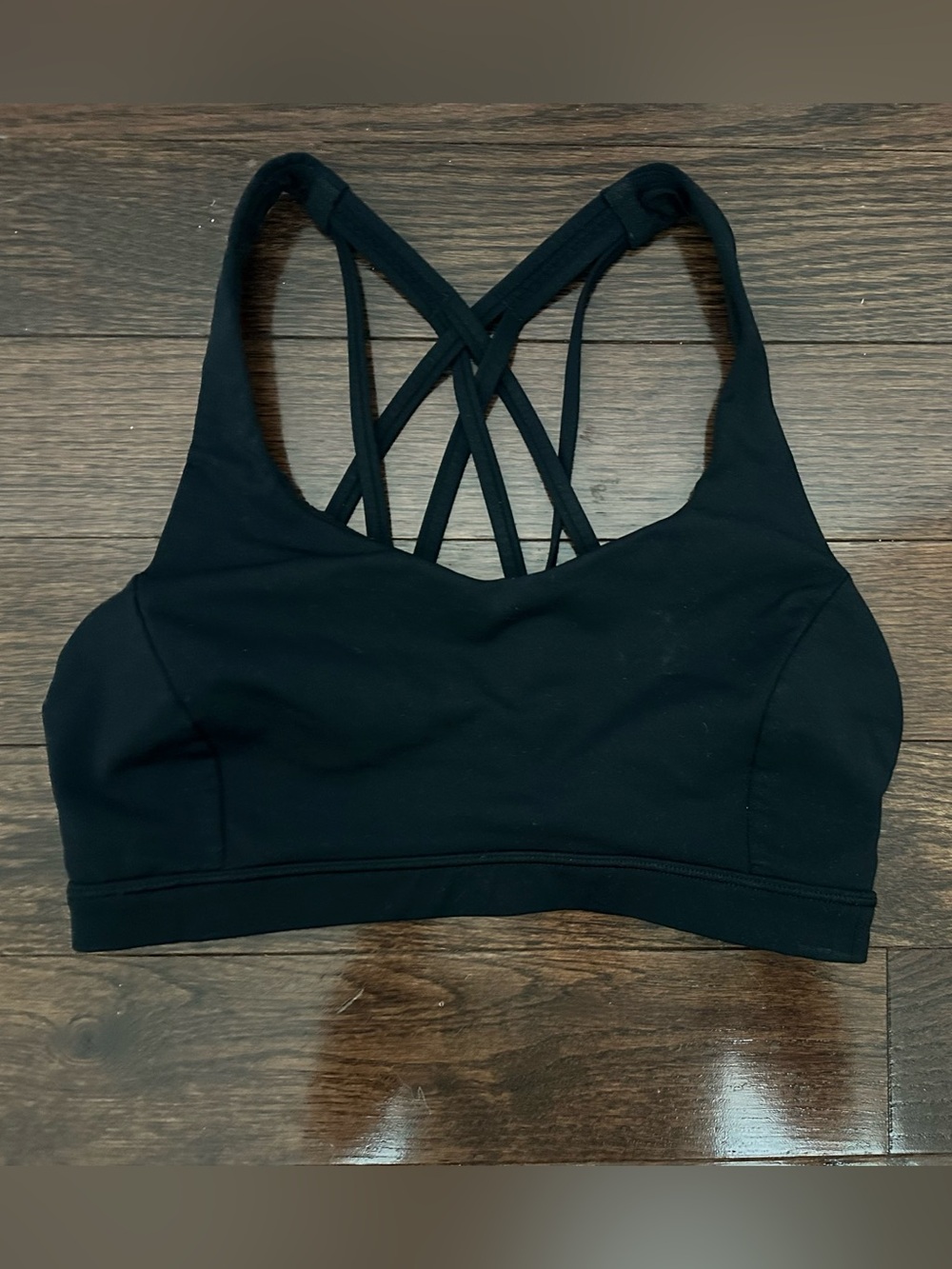 Lululemon Athletica black bra size 6 EUC